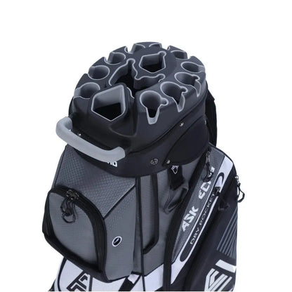 ASK ECHO T-LOCK 2.0 14-Way Golf Cart Bag, Quiet Organizer Dividers, Premium Storage Golf Bag