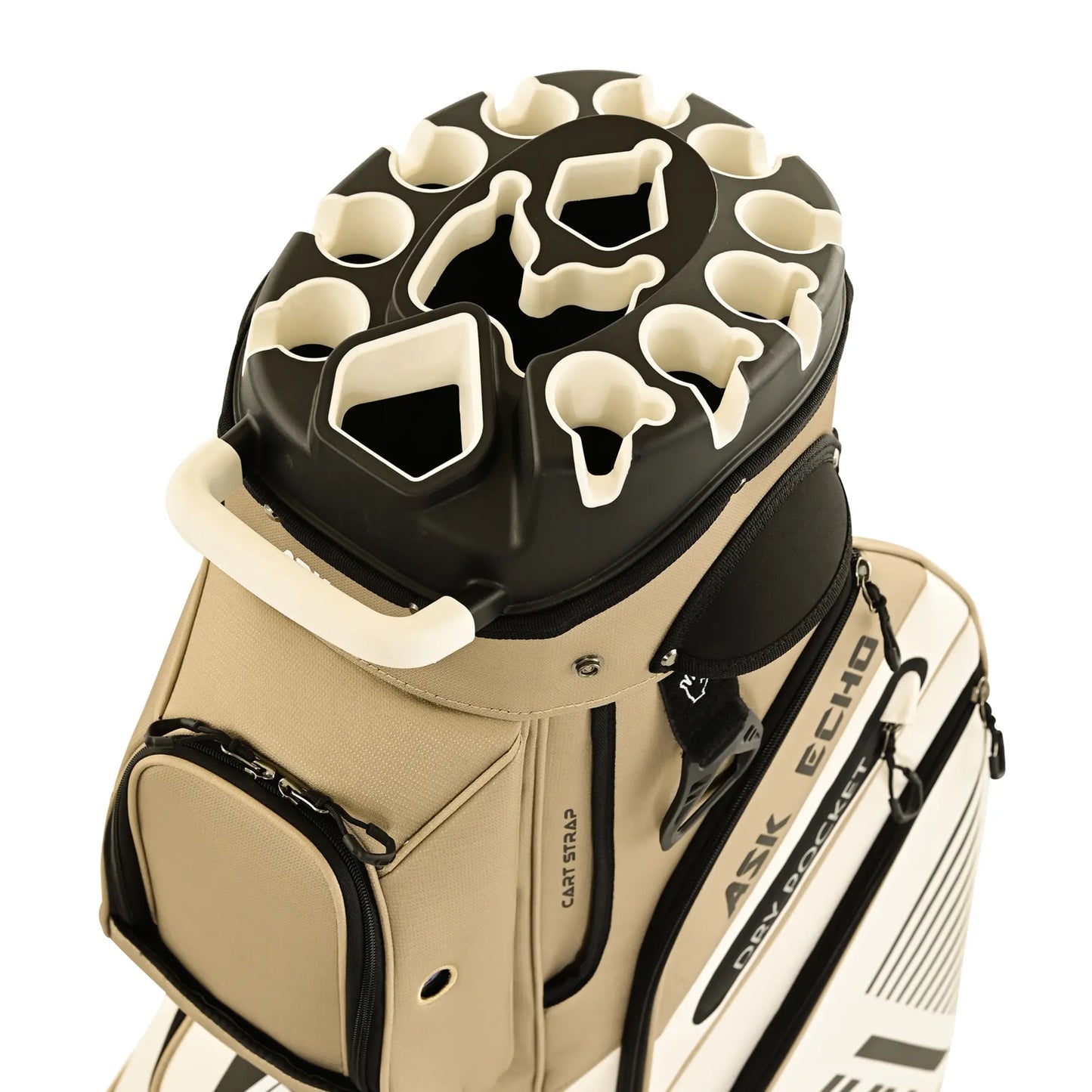ASK ECHO T-LOCK 2.0 14-Way Golf Cart Bag, Quiet Organizer Dividers, Premium Storage Golf Bag