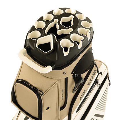 ASK ECHO T-LOCK 2.0 14-Way Golf Cart Bag, Quiet Organizer Dividers, Premium Storage Golf Bag