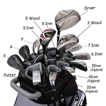 ASK ECHO T-LOCK 2.0 14-Way Golf Cart Bag, Quiet Organizer Dividers, Premium Storage Golf Bag